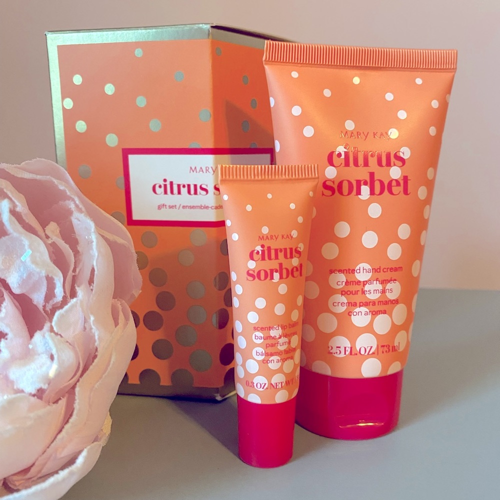 Hand cream and lip balm